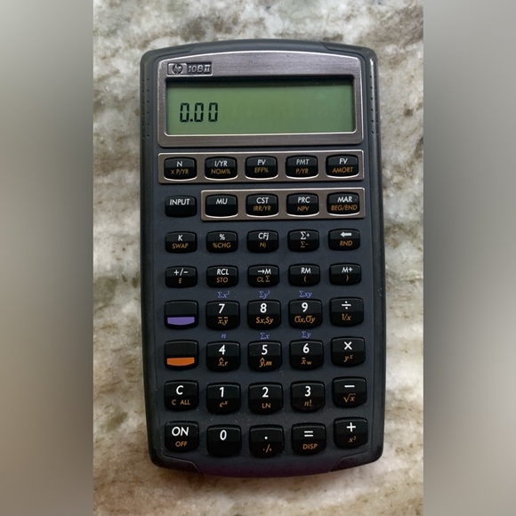 Hewlett Packard HP 10BII Financial Calculator With Soft Case Tested & Works - Picture 3 of 11